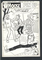 ! DeCARLO PIN-UP - ARCHIE + BETTY + JUGHEAD + MOOSE Issue Everything's Archie #2 Page 58 Comic Art
